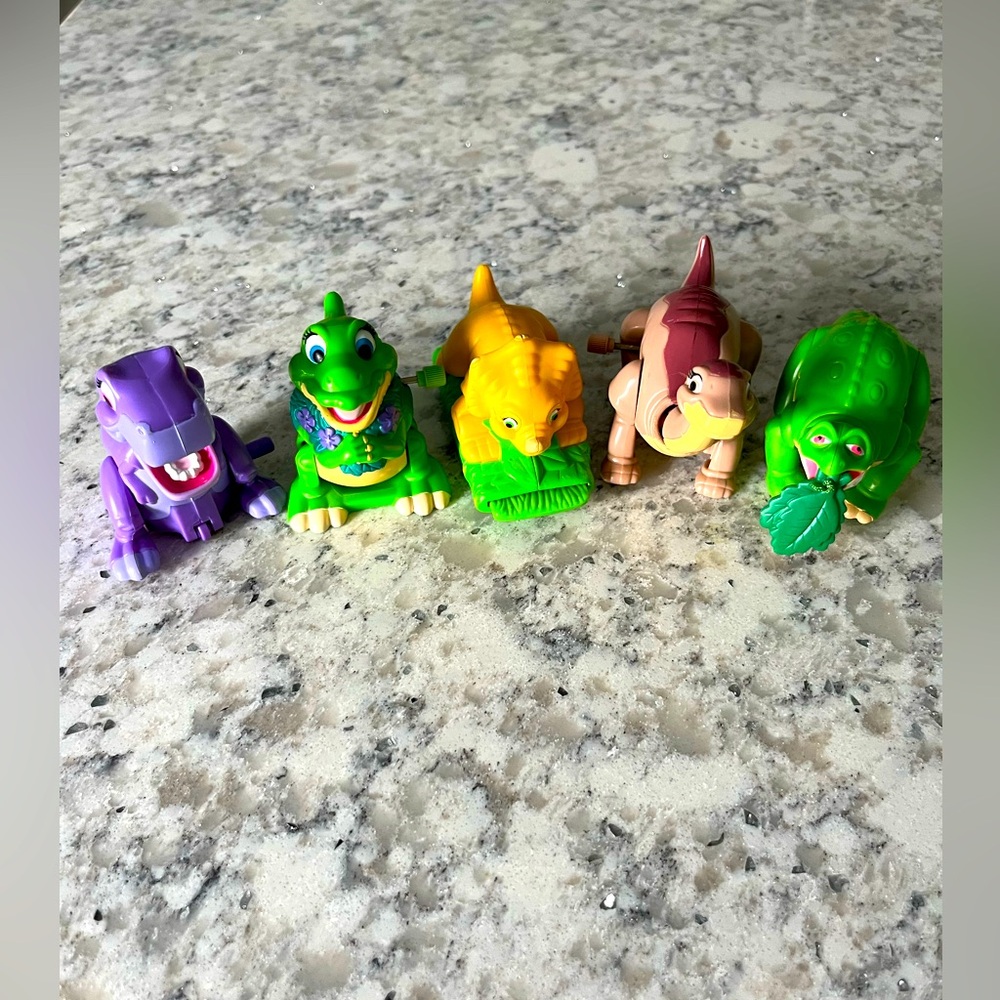 1997 Burger King Set of 5 Land Before Time Figurines